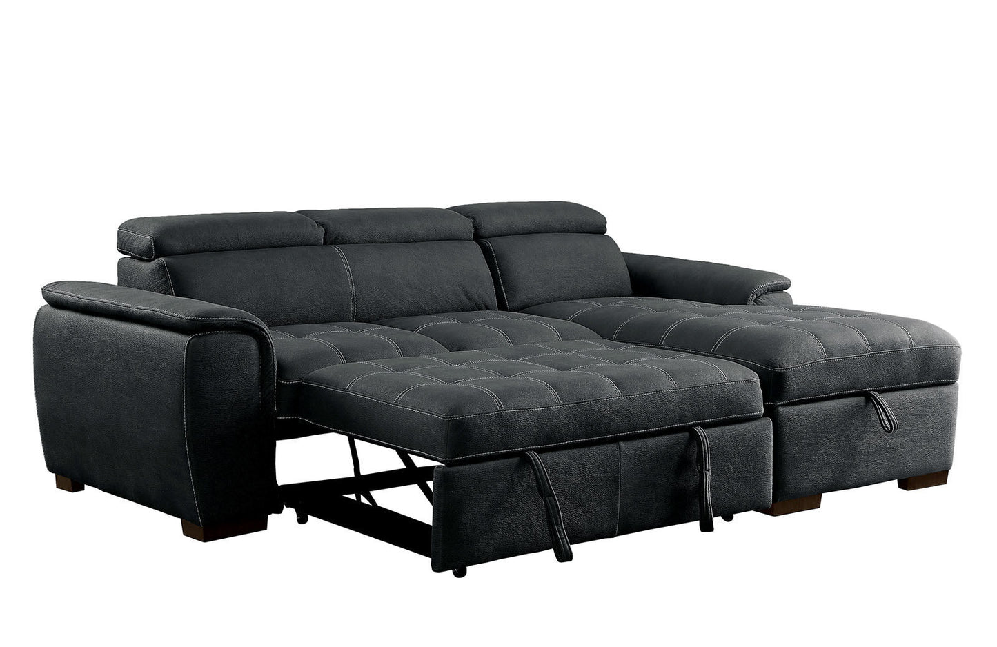 Patty Pull-Out Sleeper Sectional - 4 Color Choices