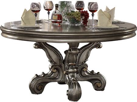 Versailles Round Dining Collection by Acme 66840 - Antique Platinum