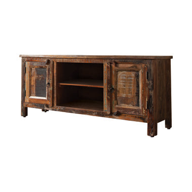 Genesis 2 Door TV Console - Made from Reclaimed Wood