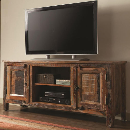 Genesis 2 Door TV Console - Made from Reclaimed Wood