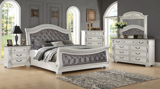 Oasis Home 7546 - Bianca White Bedroom Collection - Stunning !