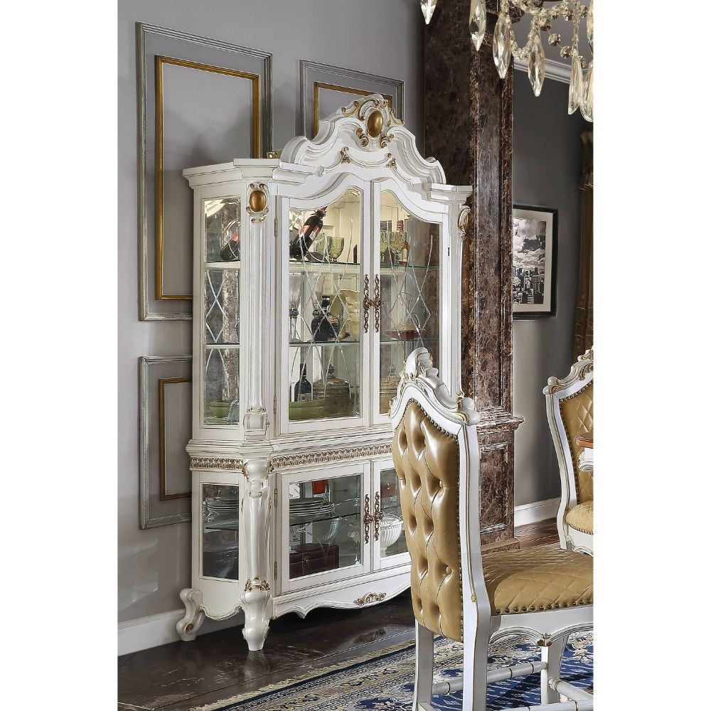 Picardy 78213 Antique Pearl Curio Cabinet