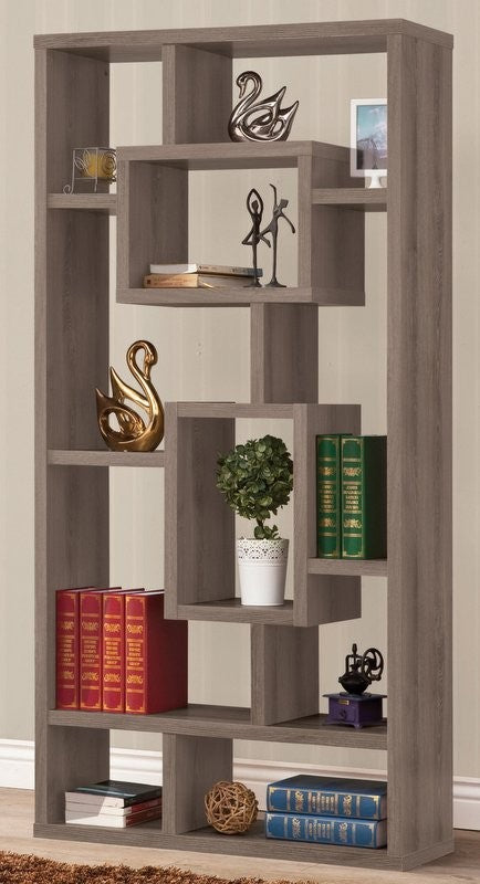 Bookcase 800512- Weathered Grey