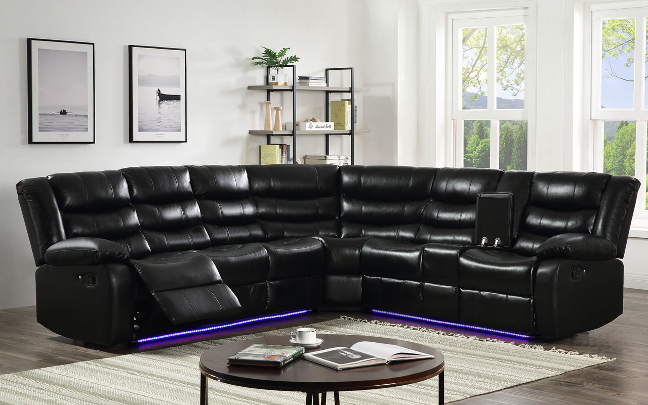 Maxwell Motion Sectional - Black