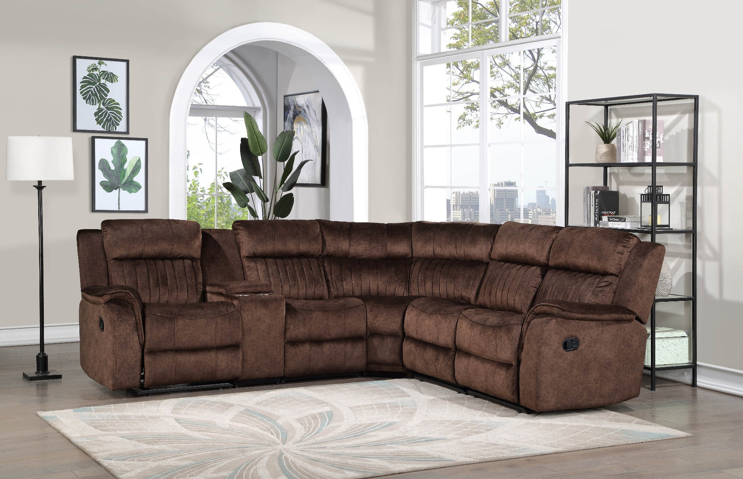 Dallas Reversible Sectional - Brown