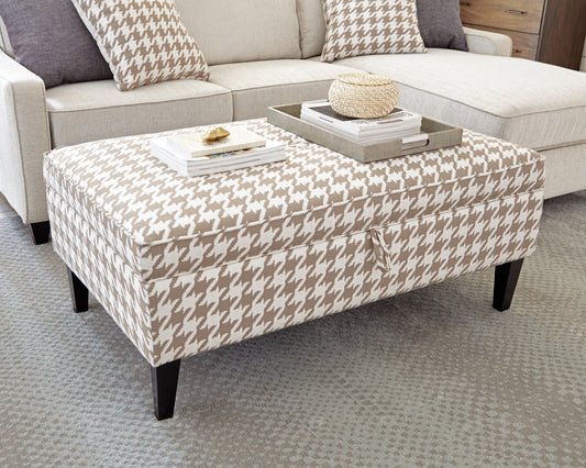 McLoughlin Upholstered Storage Ottoman 910204