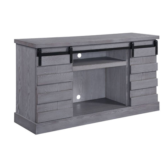 Amrita TV Stand 91616 - Gray Oak Finish