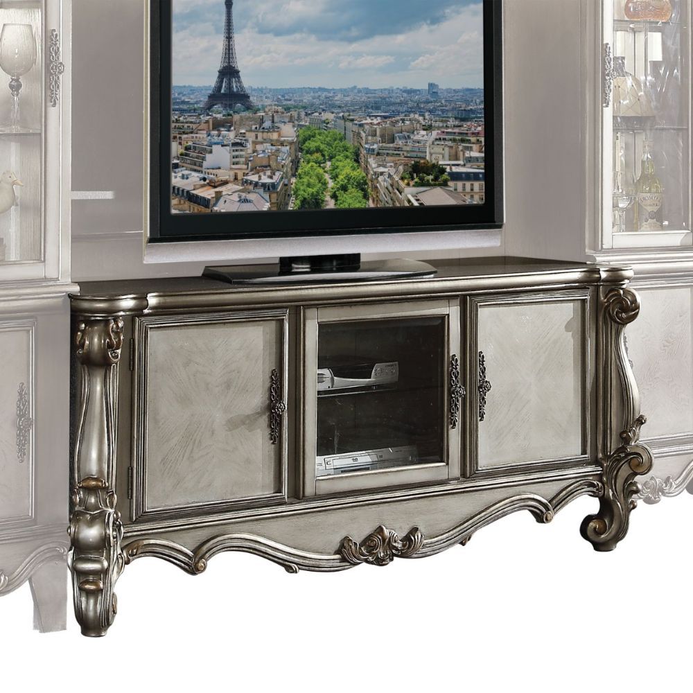 Versailles 91820 Entertainment Center - Antique Platinum