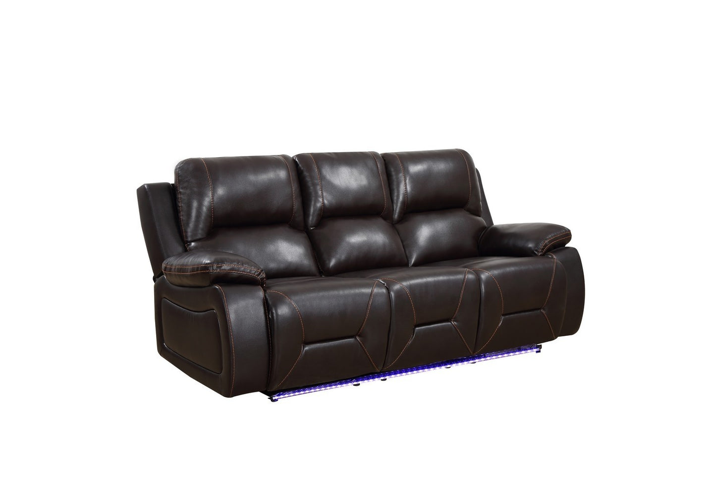 Global United 9422 Novara Power Sofa & Loveseat - Brown or Gray