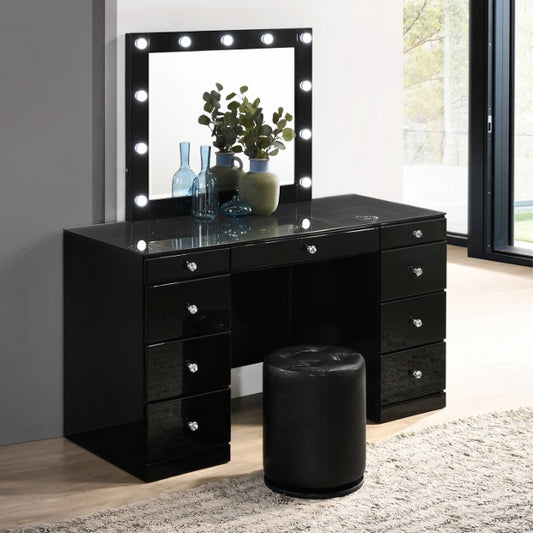 Avery Vanity Set - Black Finish