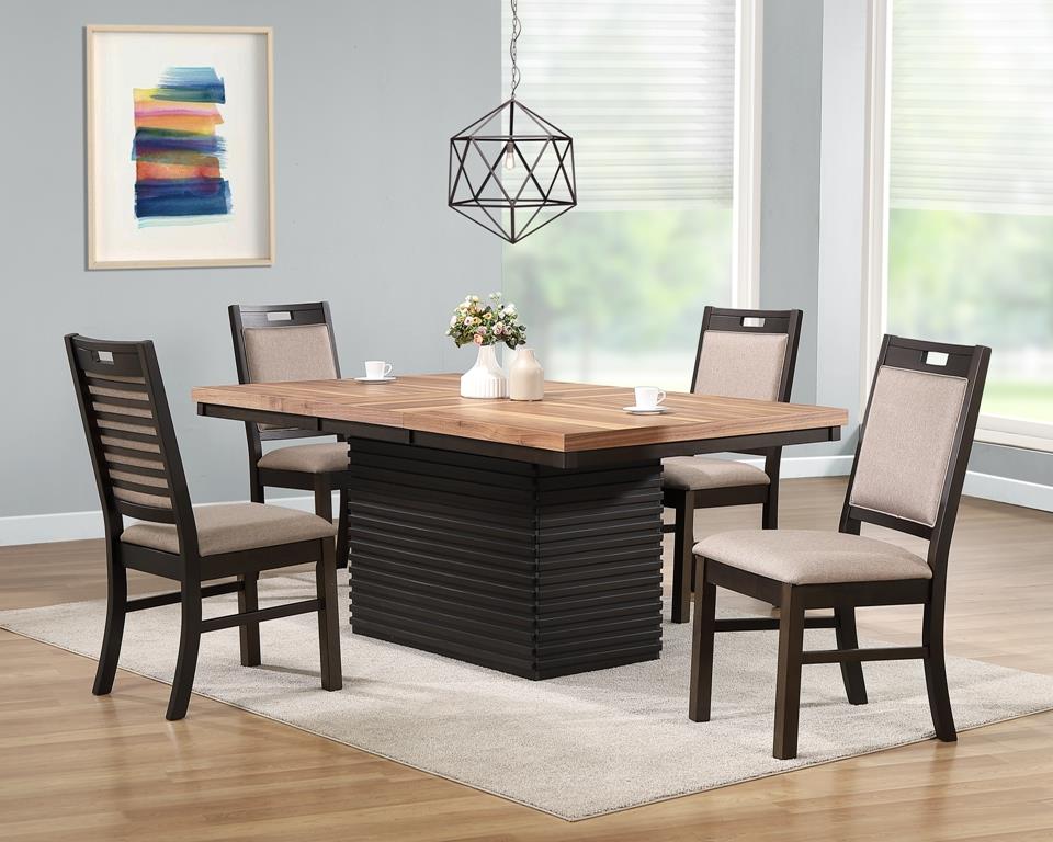 Dallas 5 Pc Dining Set 1430 - Walnut Cappuccino