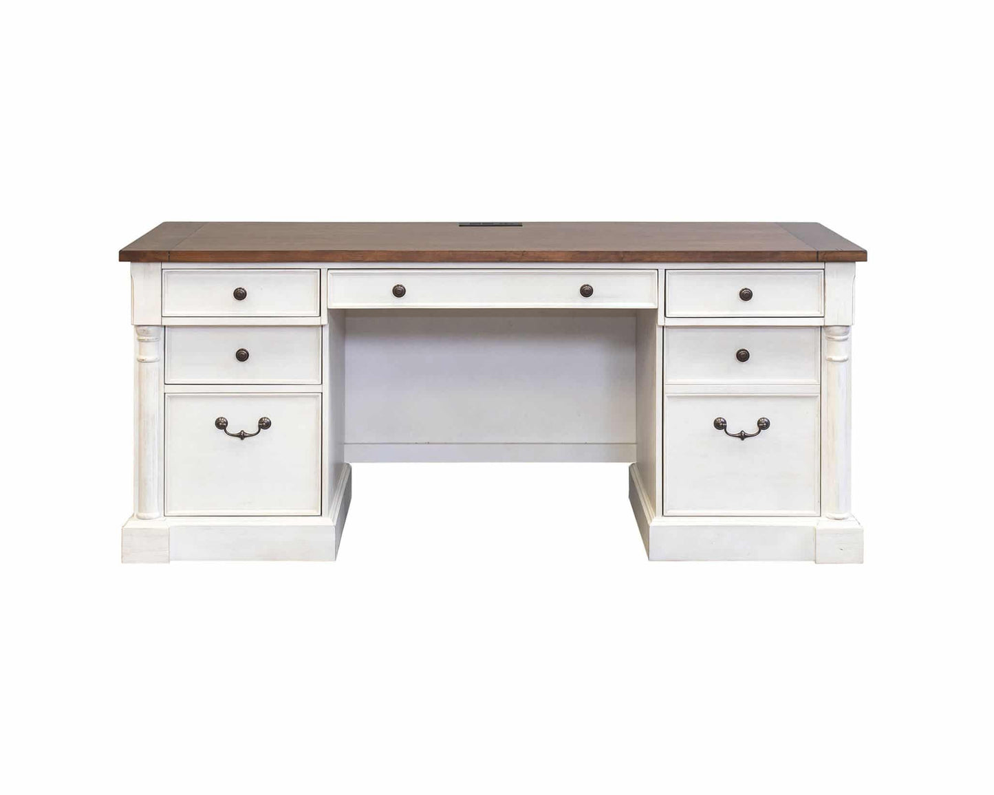 Durham Credenza Desk with Low Hutch