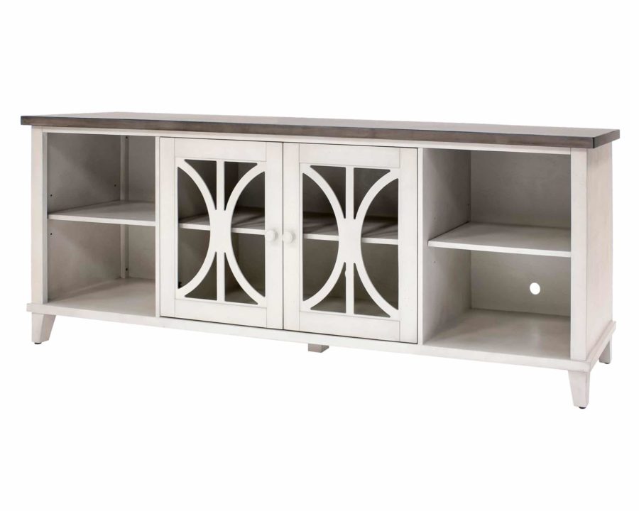 Bailey 80" TV Console - White Finish