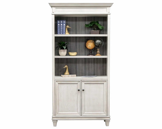 Hartford Lower Door Bookcase - Vintage White