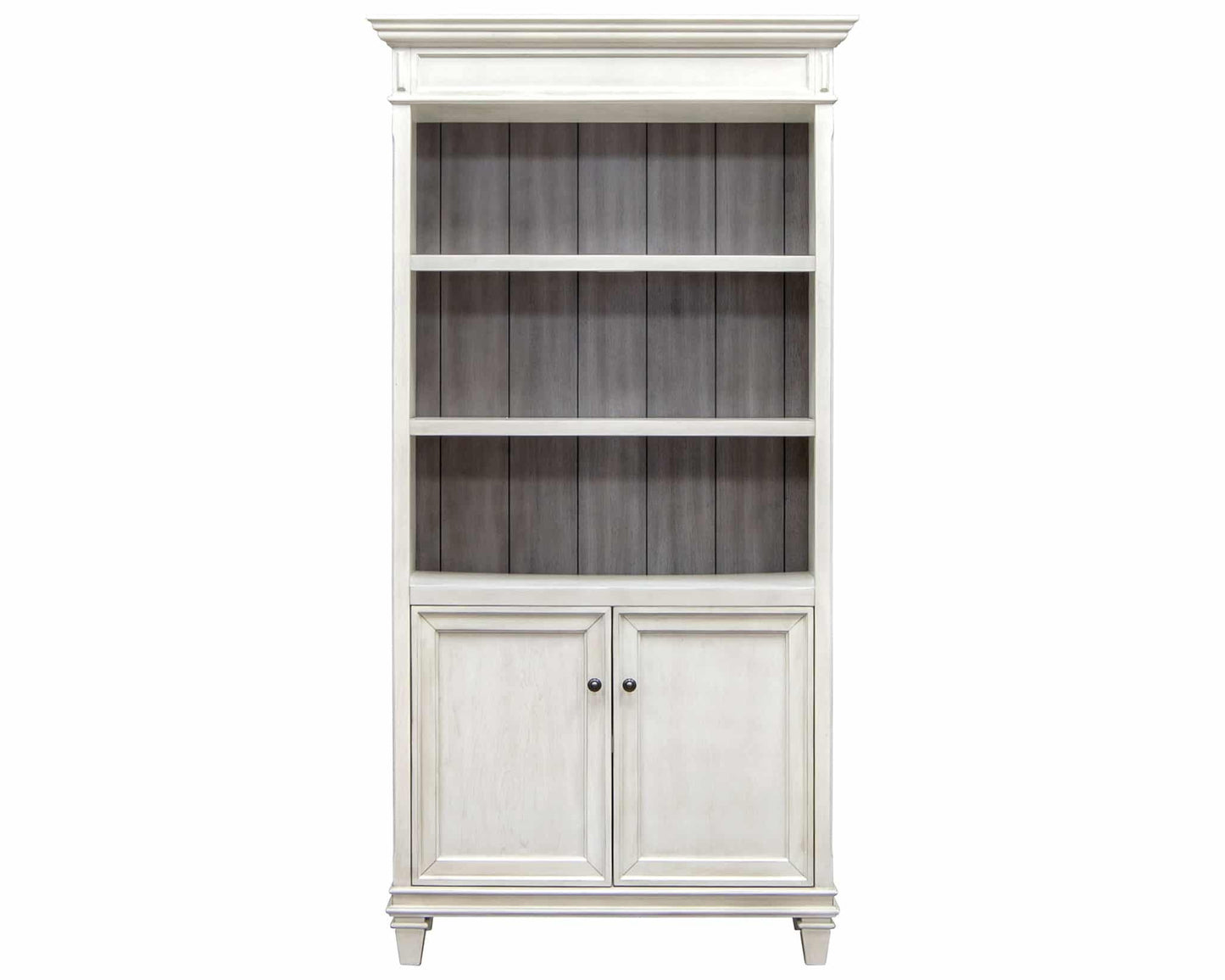 Hartford Lower Door Bookcase - Vintage White