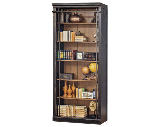 Toulouse 94" Bookcase Aged Ebony