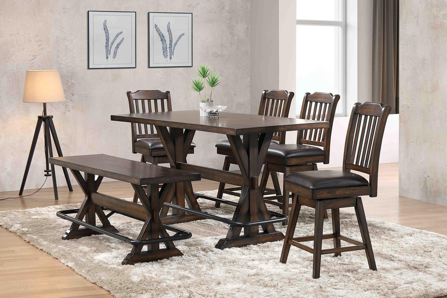 Urban Styles Memphis 6 Pc Dining Set