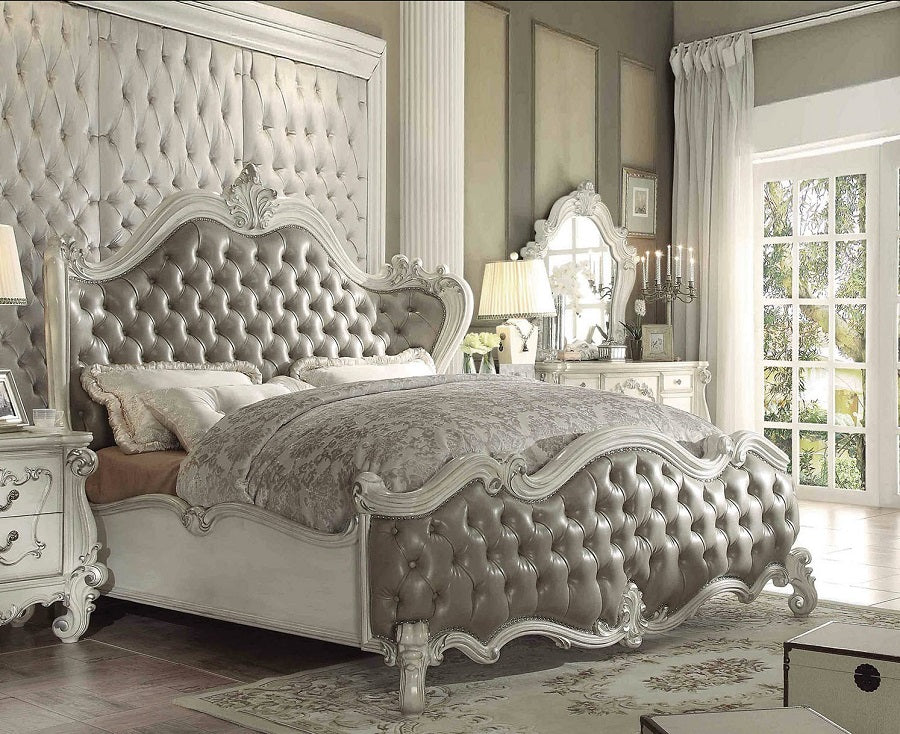 Versailles 4 Pc Bedroom Collection - Vintage Gray