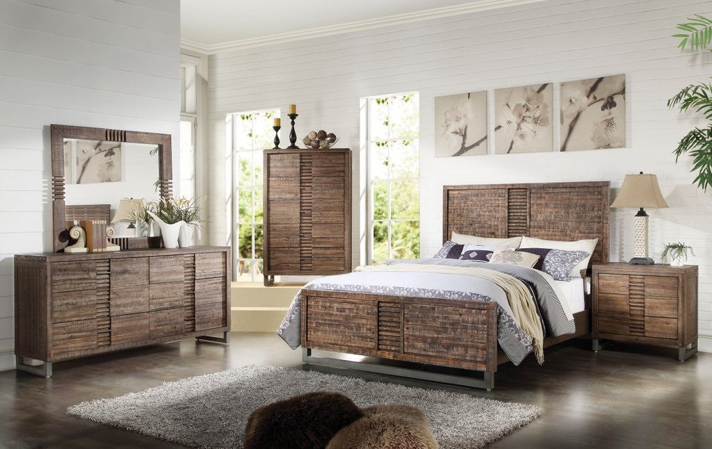 Andria 21290 Bedroom Collection - Reclaimed Oak Finish