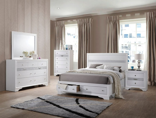 Naima Bedroom Collection - Storage FB (White)