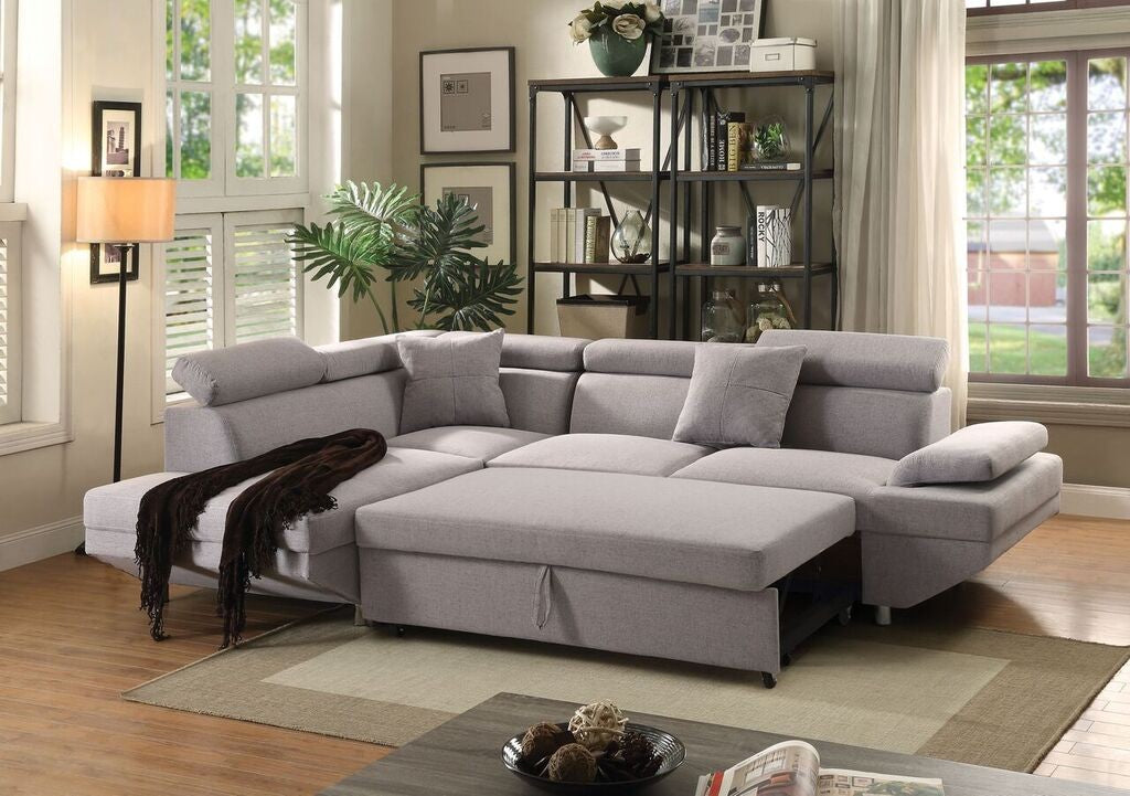 Acme Jemima Sectional 52990 w/Pull Out Sleeper