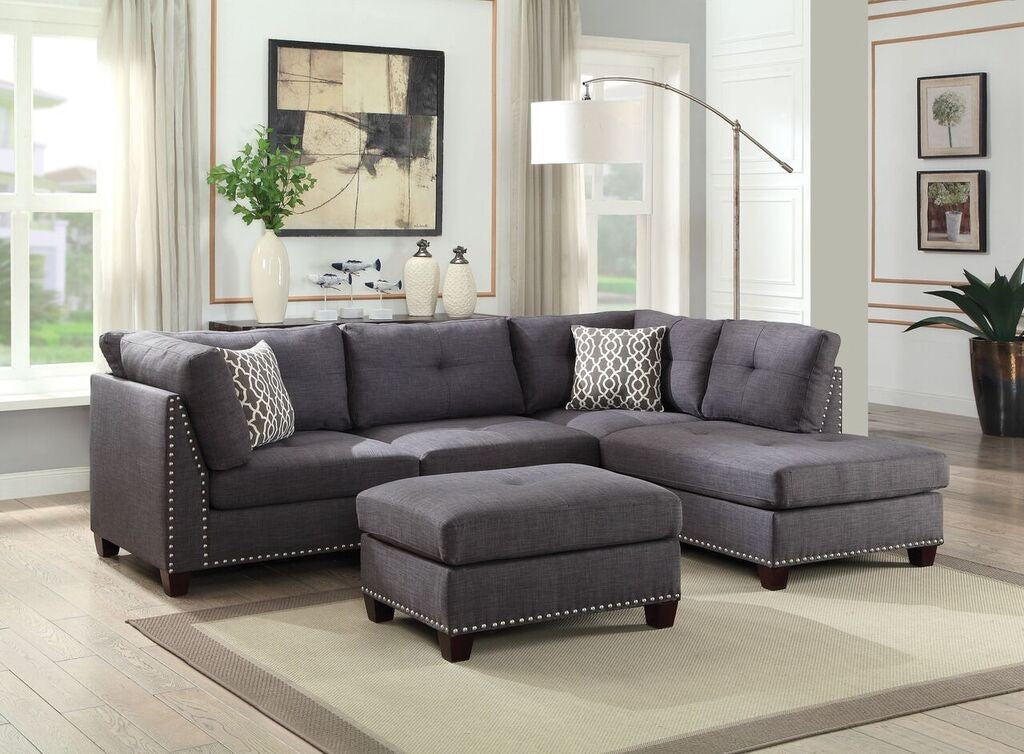 Laurissa 54385 Sectional - Light Charcoal