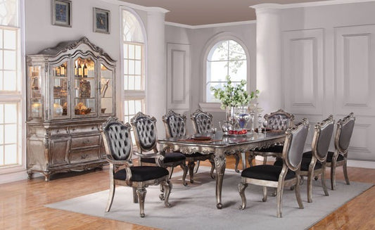 Chantelle 60540 Acme Formal Dining Furniture - Antique Platinum Finish