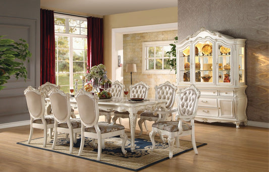 Colección de comedor Chantelle Acme 63540 - Acabado blanco perla