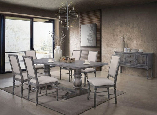 Leventis Dining Collection by Acme - Weathered Gray