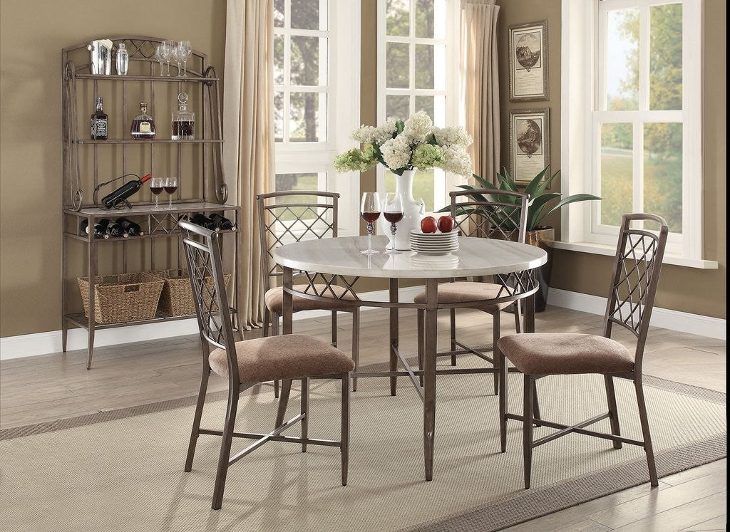 Aldric 5 Pc Round Dining Collection by Acme Furniture