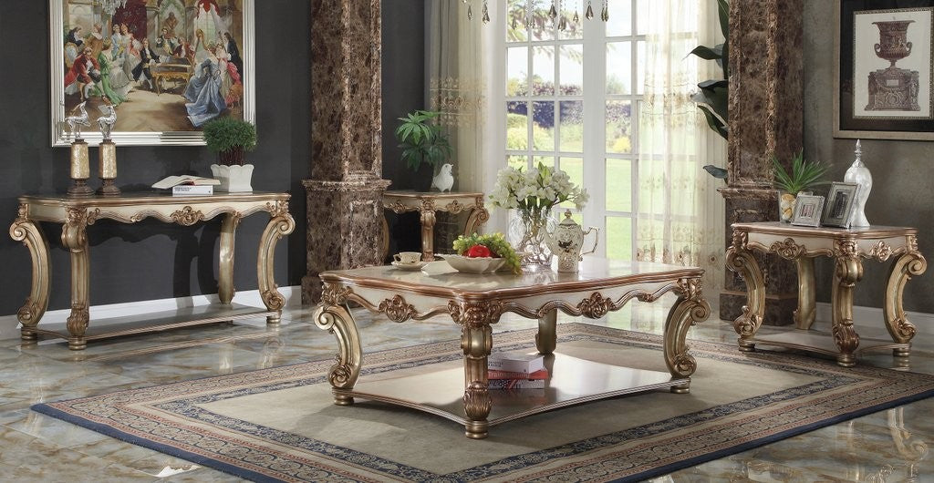 Vendome Occasional Tables - Gold Patina Finish