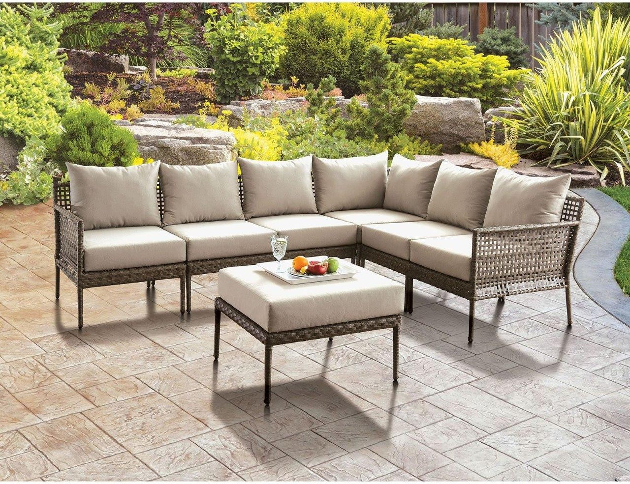 Furniture of America - Seccional de Patio Aleisha