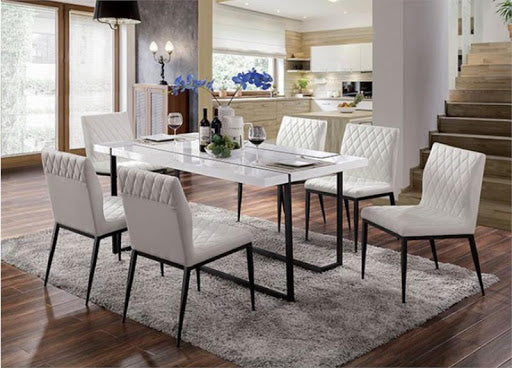 Alisha Contemporary Dining Collection - Two Tone Finish