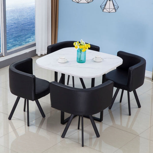 Artisan 801 Dining Set - Black Chairs