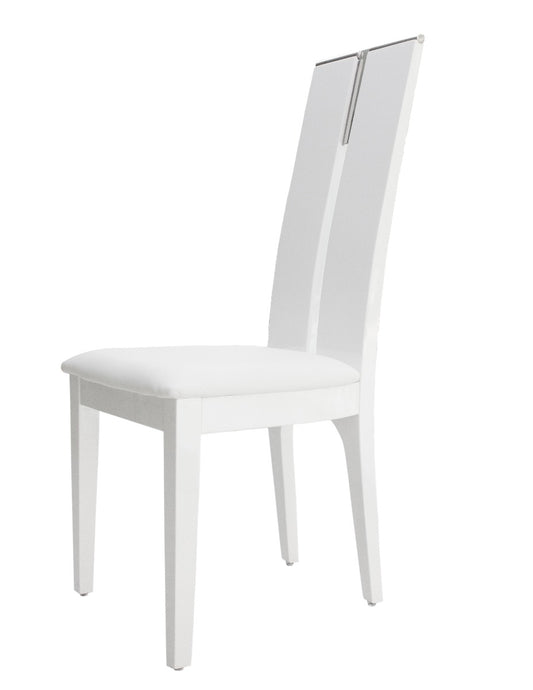 Silla Avanti lacada en blanco - Juego de 2