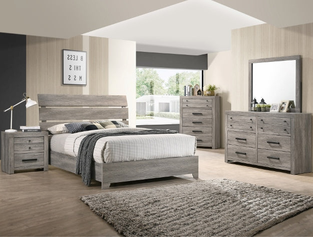 Crown Mark B5520 Tundra 4 Pc Bedroom Set - King Bed