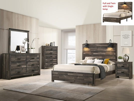 Carter B6800 Weathered Grey Bedroom Collection