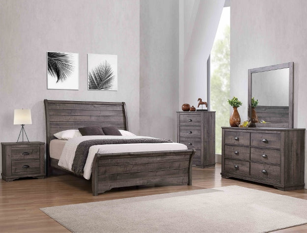 Colección de dormitorio Coralee B8100 - Gris o blanco