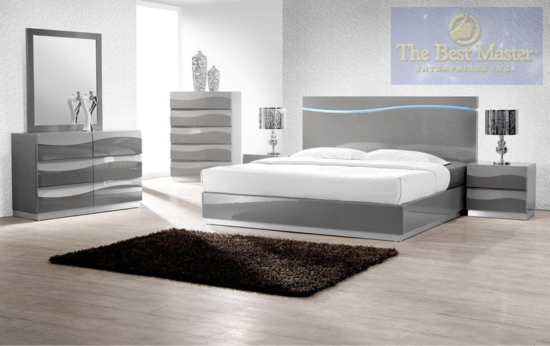 Leon Bedroom Collection by Best Master with LED Headboard