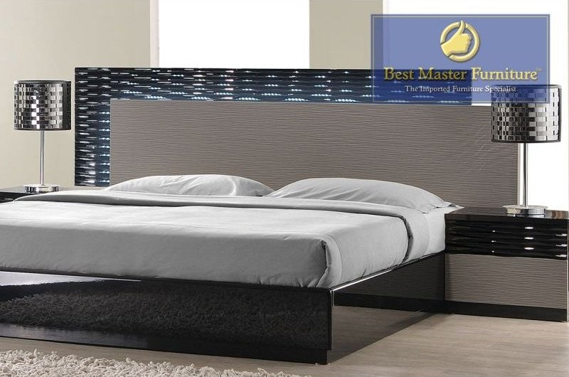 Romania Bedroom Collection - Black & Zebra Grey