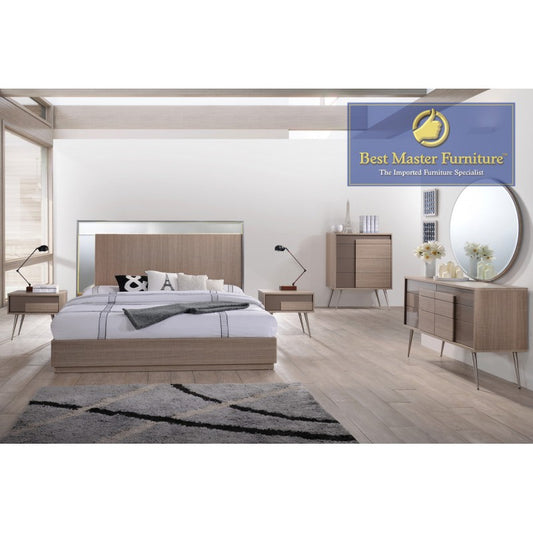 Colección de dormitorio moderno Brasil Taupe - Best Master