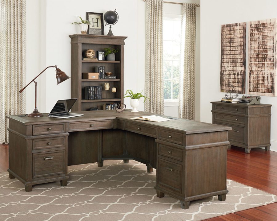 Martin Furniture Carson Juego de escritorio en forma de L