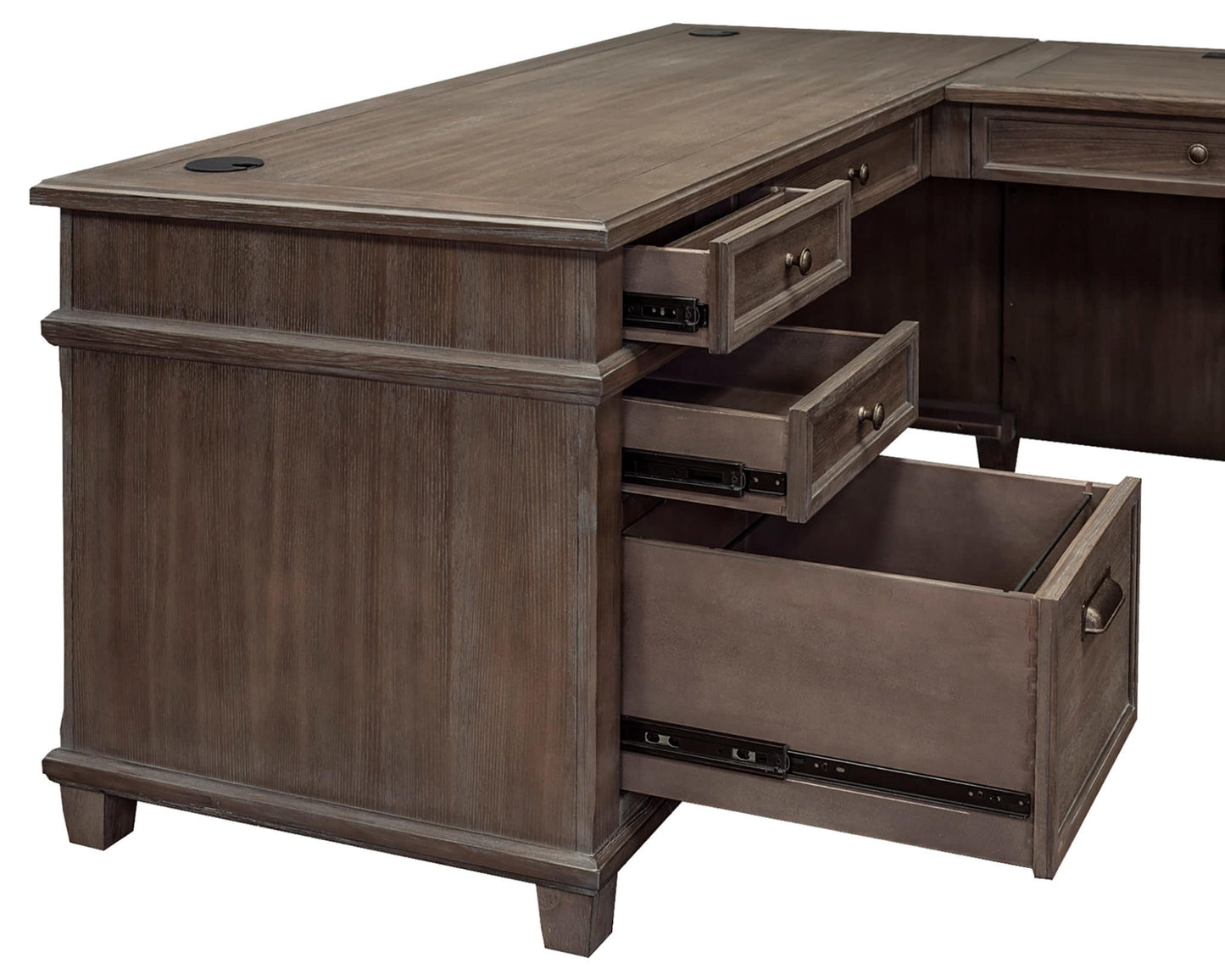 Martin Furniture Carson Juego de escritorio en forma de L