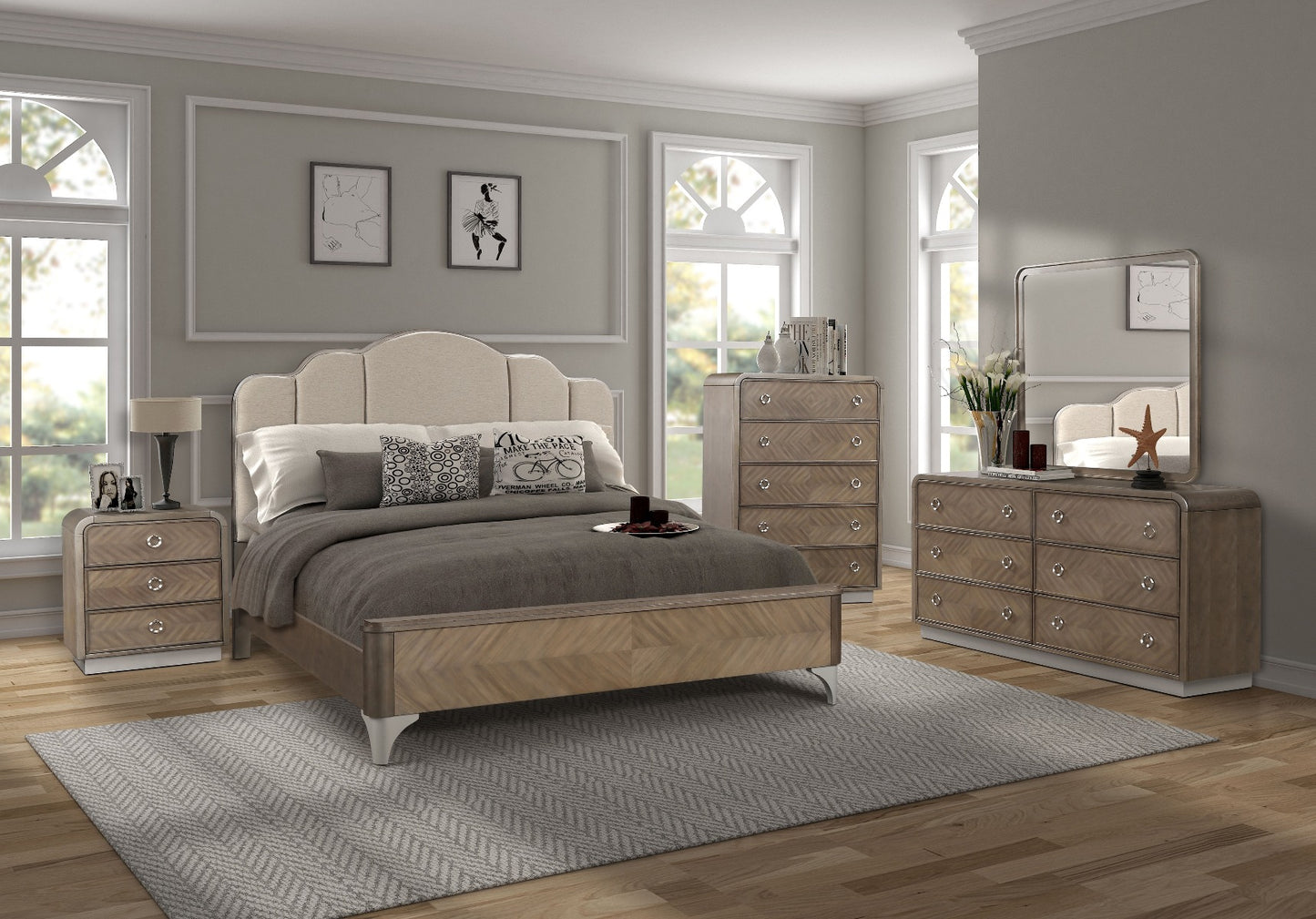 Cascade Bedroom Collection - Birch Solids Primavera Veneers