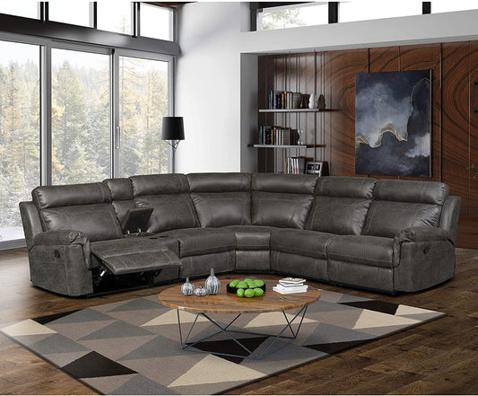 AC Pacific Clark 6 Pc Motion Sectional - Grey