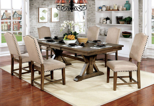 Colección de comedor Julia Light Oak Furniture of America