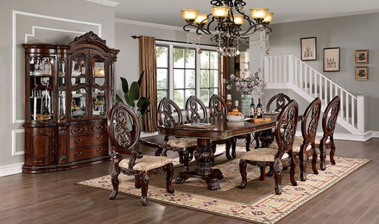 Normandy Dining Collection Brown Cherry Finish - 2 Extension Leaves