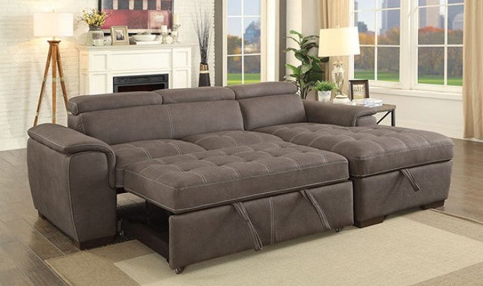 CM6514BR Patty Sleeper Sectional Ash Brown