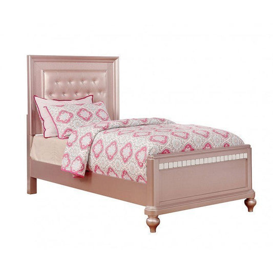 Colección de dormitorio contemporáneo Avior - Oro rosa