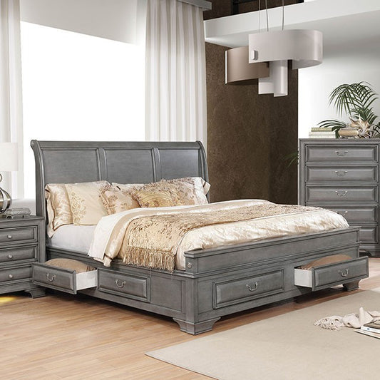 Brandt Queen Bed CM7302GY-Q - Gray Finish